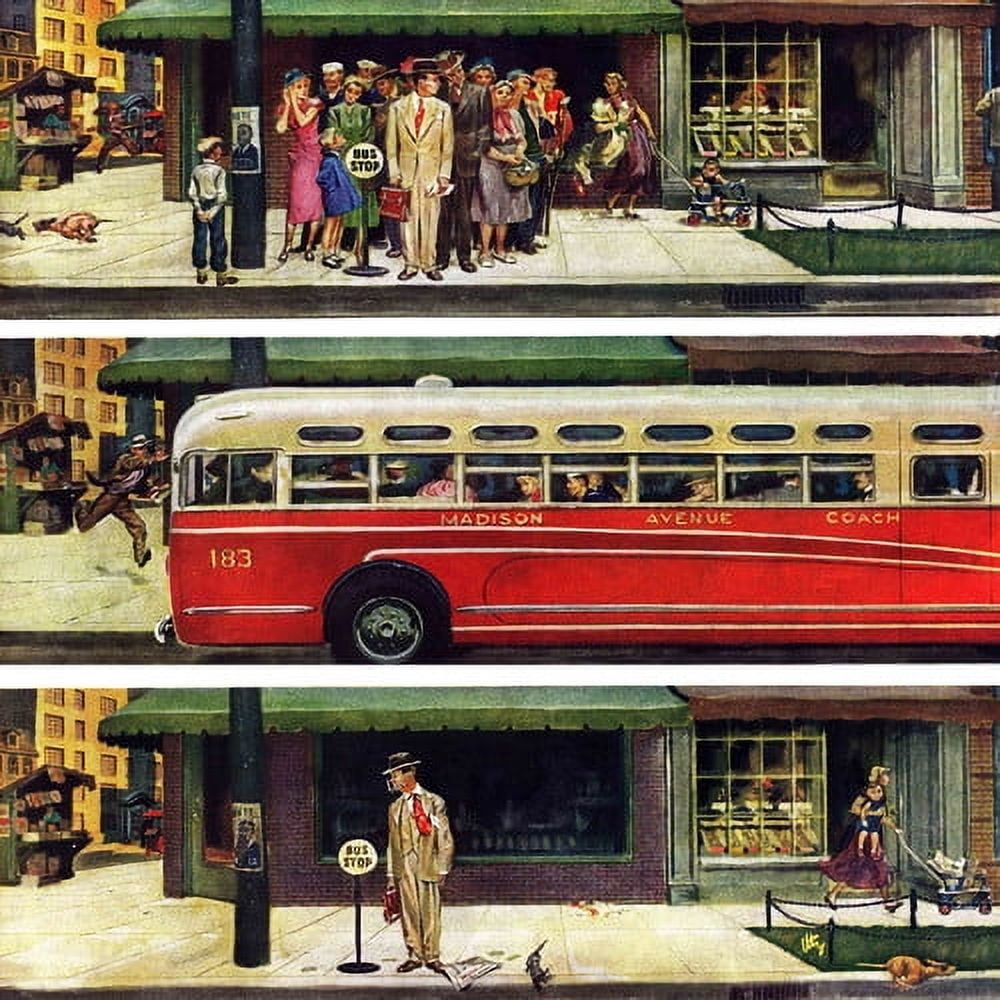 Marmont Hill "Madison Avenue Coach" Painting Print on Canvas