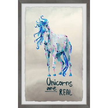 Marmont Hill Magical Unicorns Are Real Framed Wall Art