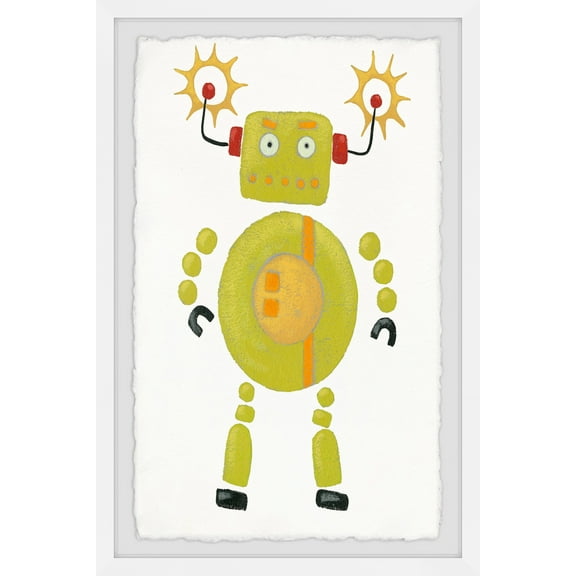 Marmont Hill Magnetic Robot Framed Wall Art, 8.00" x 1.50"
