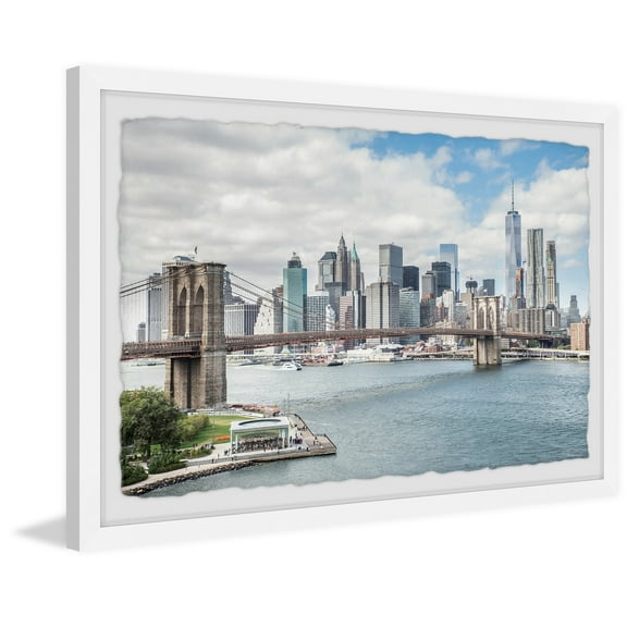 Marmont Hill Majestic Brooklyn Bridge Framed Wall Art