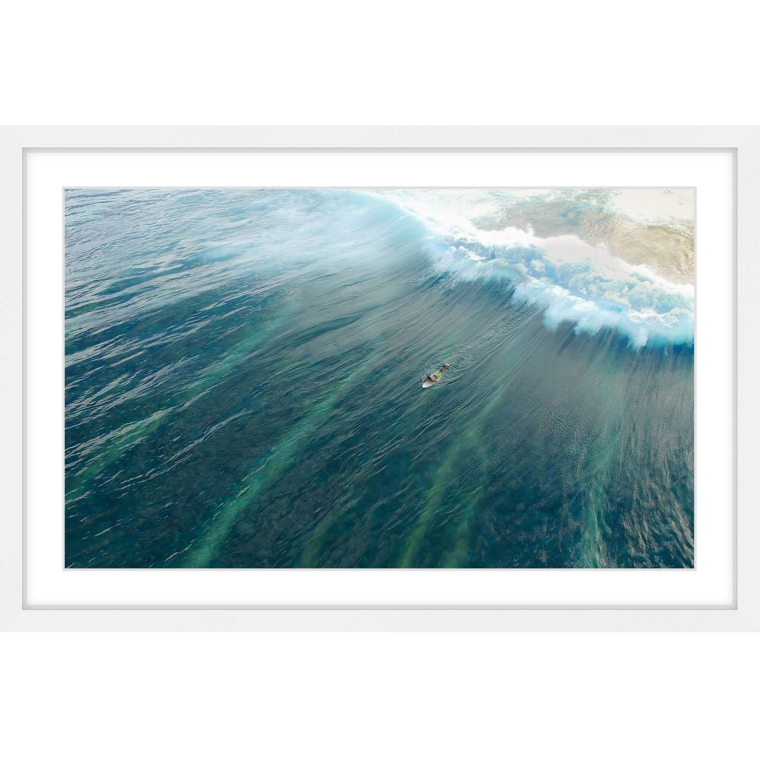 Marmont Hill "Majestic Wave" by Hassan Ishan Framed Painting Print