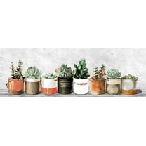 Marmont Hill Make It Orange Pots Canvas Wall Art