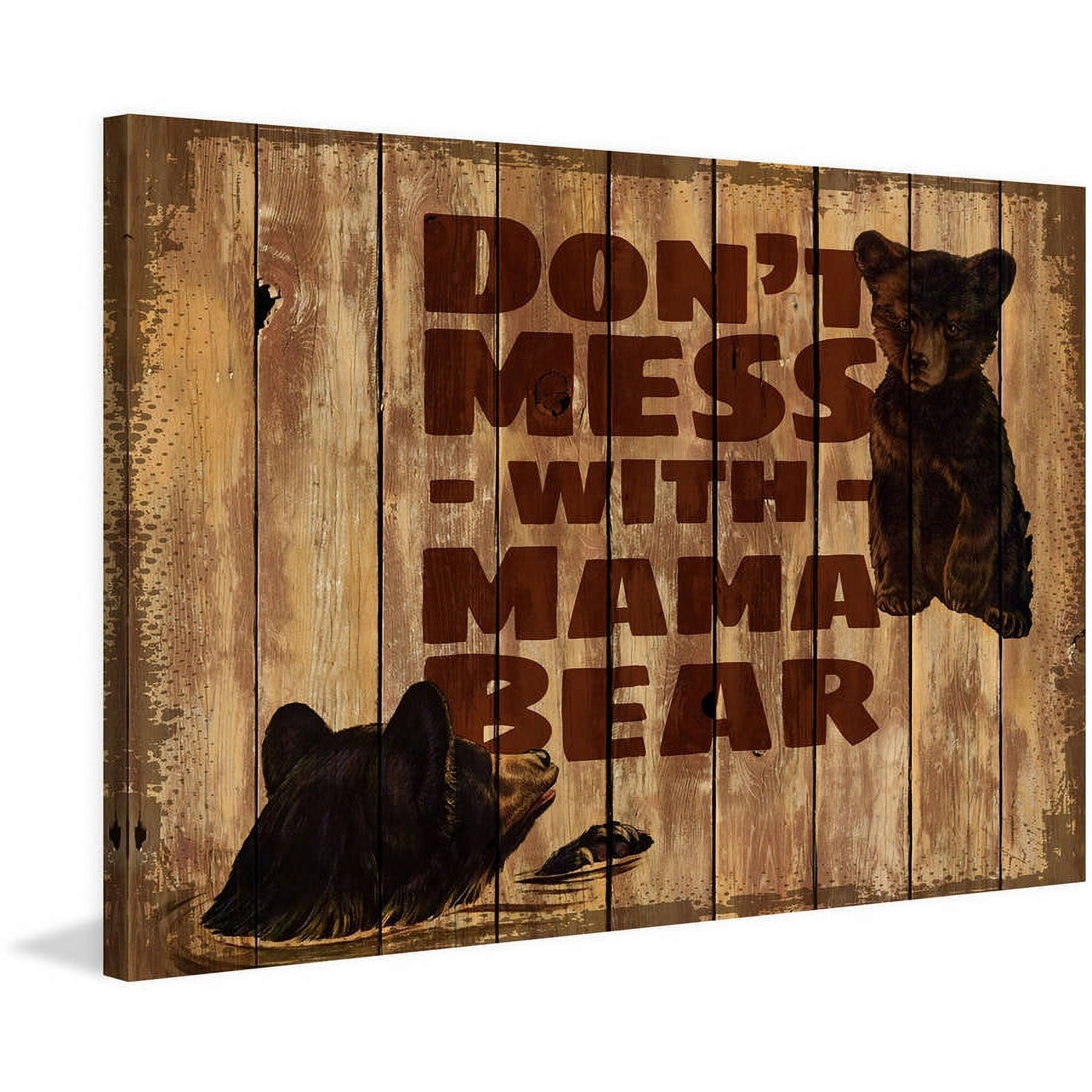 Marmont Hill "Mama Bear 2" Painting Print on Wrapped Canvas