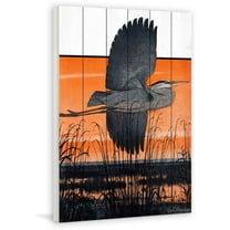 Marmont Hill "Marsh Bird" Painting Print on White Wood