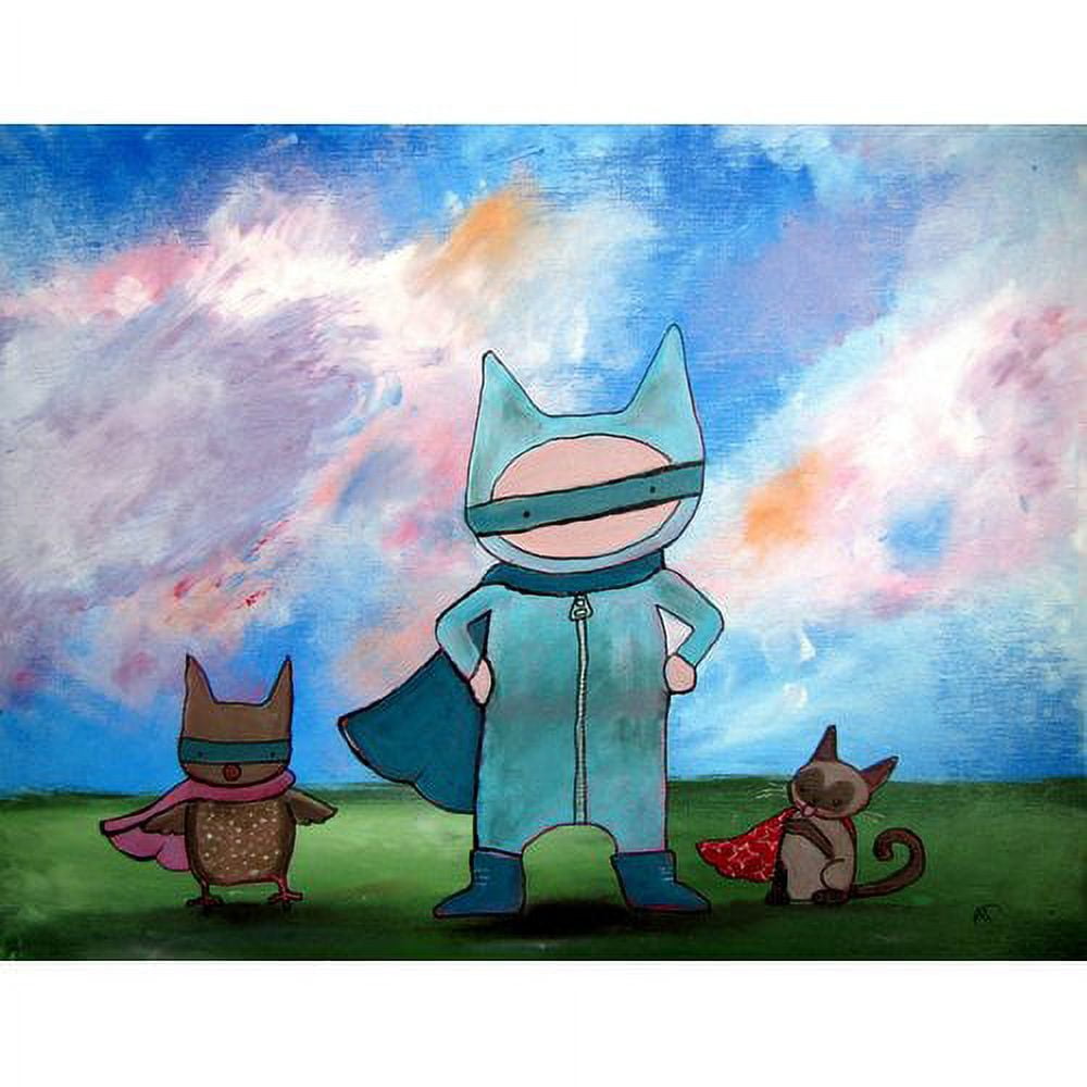 Marmont Hill "Masked Heroes" by Andrea Doss Painting Print on Wrapped Canvas