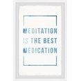 thumbnail image 1 of Marmont Hill Meditation Is The Best Medication Framed Wall Art, 12.00" x 1.50", 1 of 6