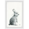 thumbnail image 1 of Marmont Hill Melancholy Bunny Framed Wall Art, 12.00" x 1.50", 1 of 6