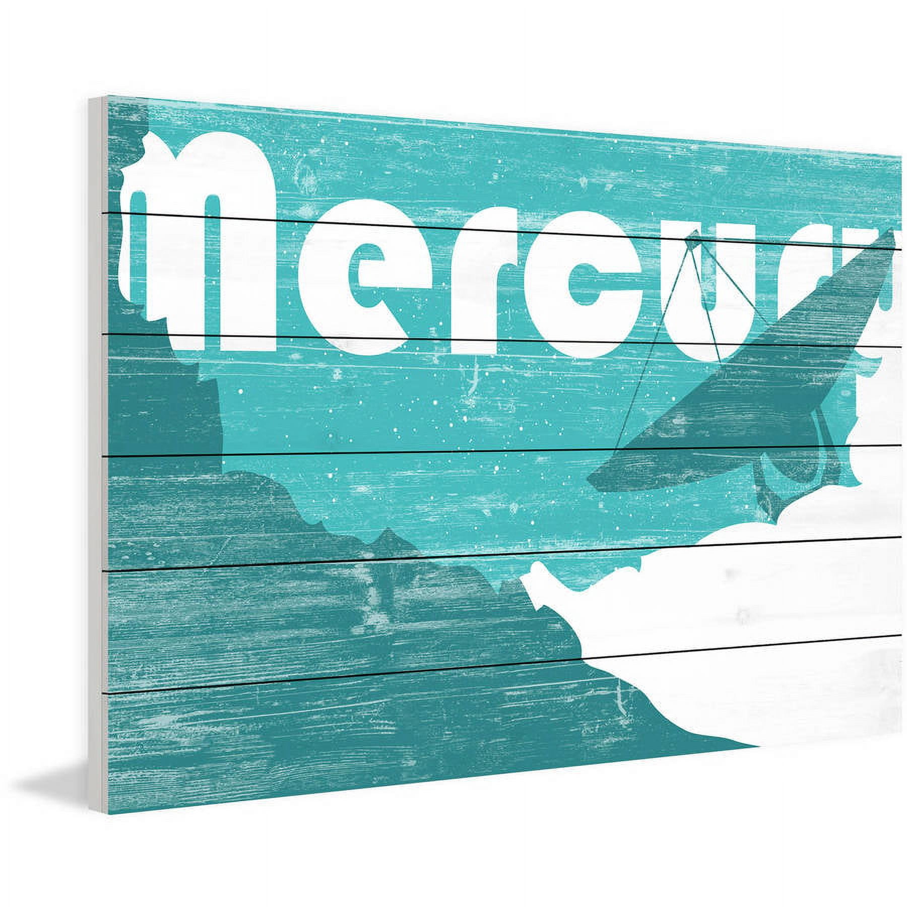 Marmont Hill - "Mercury" Painting Print on White Wood