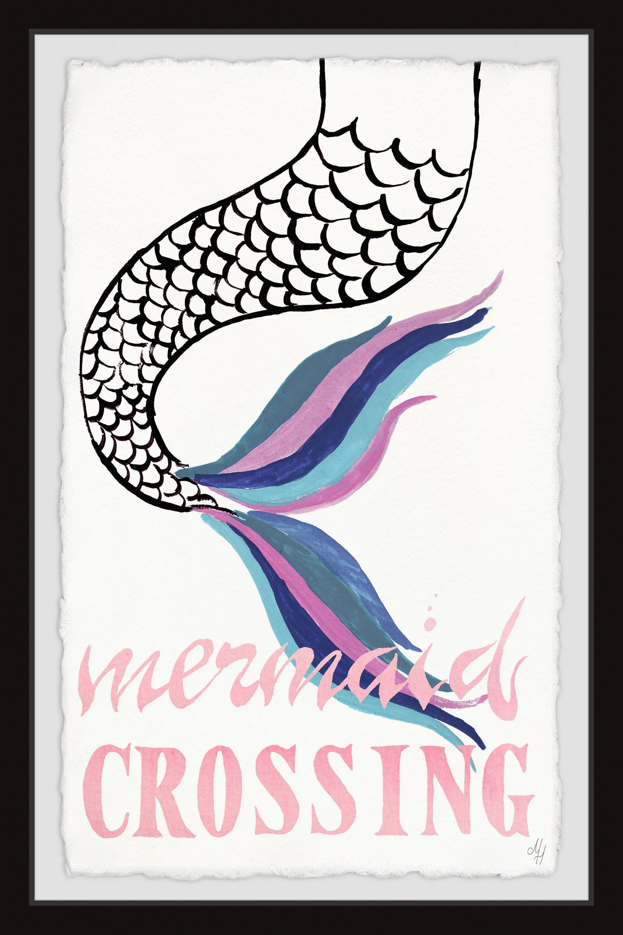 Marmont Hill Mermaid Crossing II Framed Wall Art