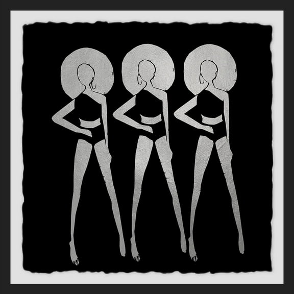 MARMONT HILL Black Summer' Framed Painting Print - Multi-Color 18 x 18