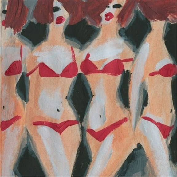 Marmont Hill Mh-Alkfas-84-C-40 40" X 40" "Wild Red" Giclee Art Print On Canvas