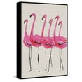 thumbnail image 1 of Flamants Roses II Floater Framed Painting Print on Canvas, 1 of 6