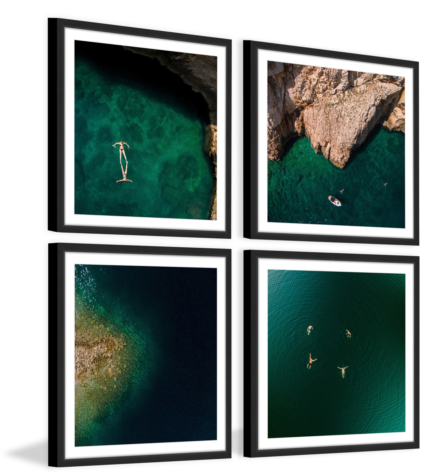 Marmont Hill Inc Quiet Coves Quadriptych