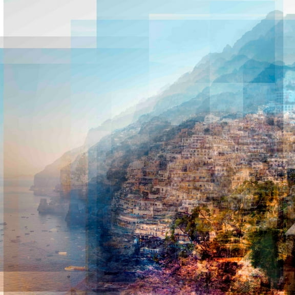 Marmont Hill Mh-Chalb-08-C-18 18" X 18" "Positano 2" Giclee Art Print On Stretched Canvas