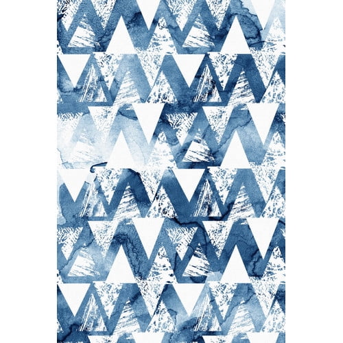 "Through Triangles" Painting Print on Wrapped Canvas