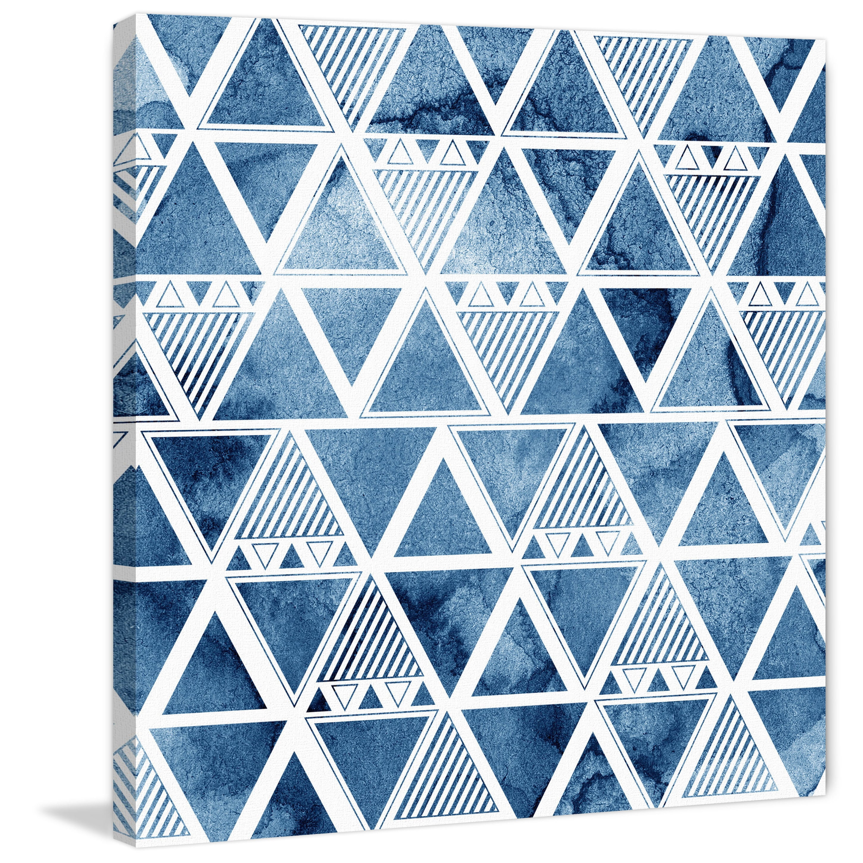 "Triangle Reflections" Painting Print on Wrapped Canvas