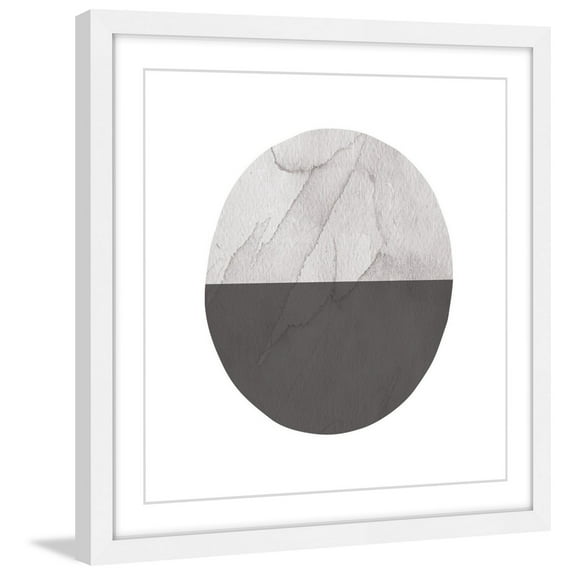 MARMONT HILL  'Half Circle' by Diana Alcala Framed Wall Art Print - Multi-Color 24 x 24