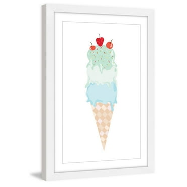 MARMONT HILL  - 'Triple Stacked' by Diana Alcala Framed Painting Print - Multi-Color 12 x 18