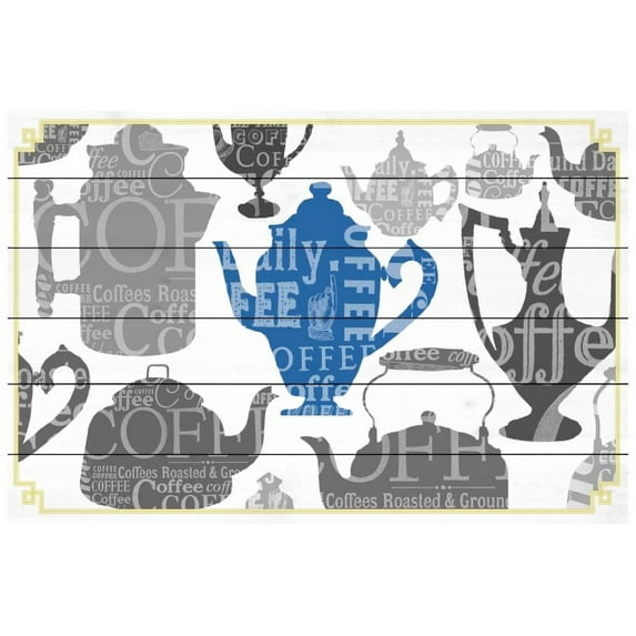 Marmont Hill Mh-Fmkit-127-Ww-36 24" X 36" "Coffee 5" Giclee Art Print On Wood