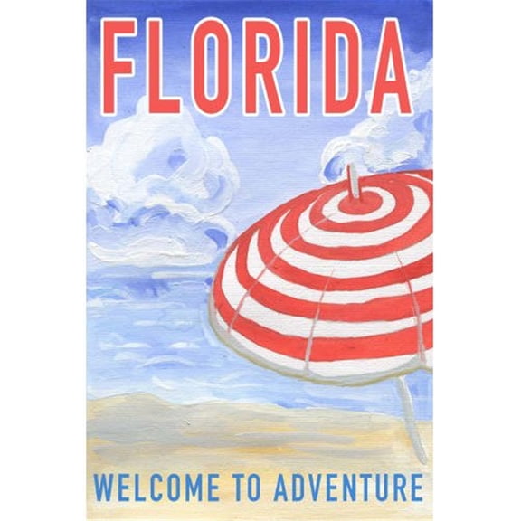 Marmont Hill Mh-Jfneib-510-C-36 36" X 24" "Welcome To Adventure" Frameless Giclee Painting