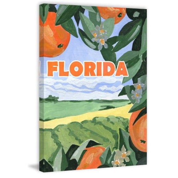 Somewhere in Florida Painting Print on Wrapped Canvas
