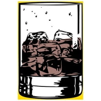 Marmont Hill Mh-Jrug-22-C-24 24" X 16" "Cocktail 4" Giclee Art Print On Stretched Canvas