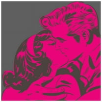 Marmont Hill Mh-Jrug-31-C-32 32" X 32" "Kiss" Giclee Art Print On Stretched Canvas By Josh