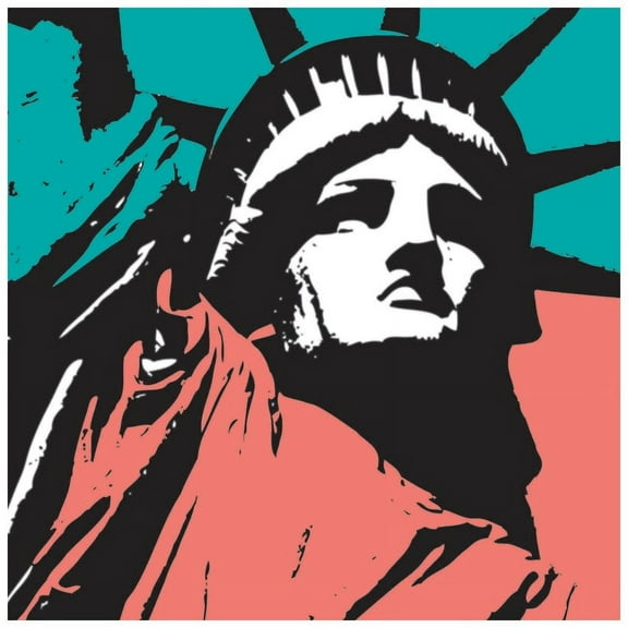 Marmont Hill Mh-Jrug-34-C-32 32" X 32" "Liberty 2" Giclee Art Print On Stretched Canvas By