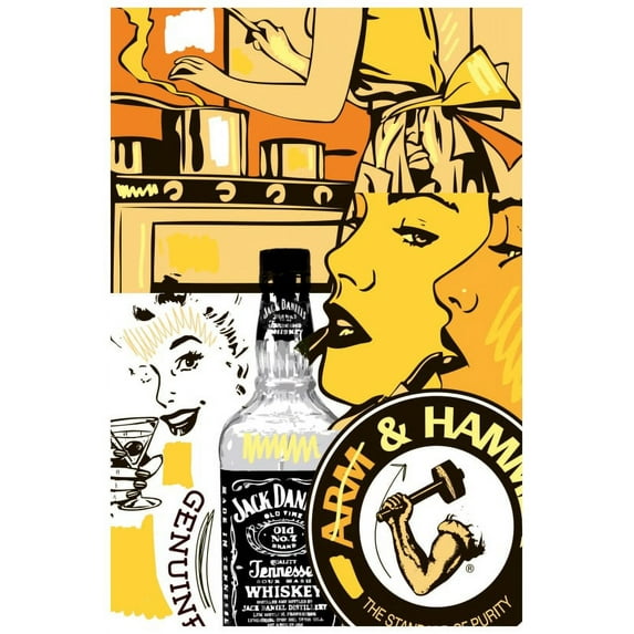 Marmont Hill Mh-Jrug-47-C-45 45" X 30" "Genuine" Giclee Art Print On Stretched Canvas By