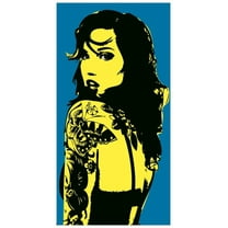 Marmont Hill Mh-Jrug-50-C-36 36" X 18" "Girl 4" Giclee Art Print On Stretched Canvas By