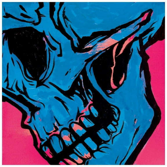 Marmont Hill Mh-Jrug-53-C-18 18" X 18" "Skull 2" Giclee Art Print On Stretched Canvas By