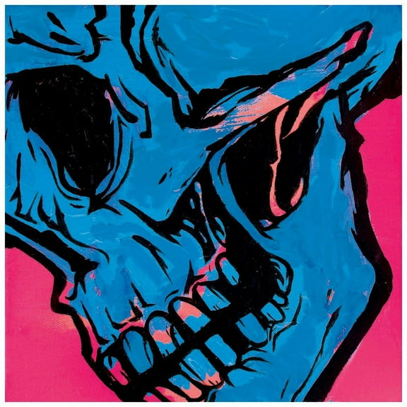 Marmont Hill Mh-Jrug-53-C-24 24" X 24" "Skull 2" Giclee Art Print On Stretched Canvas By