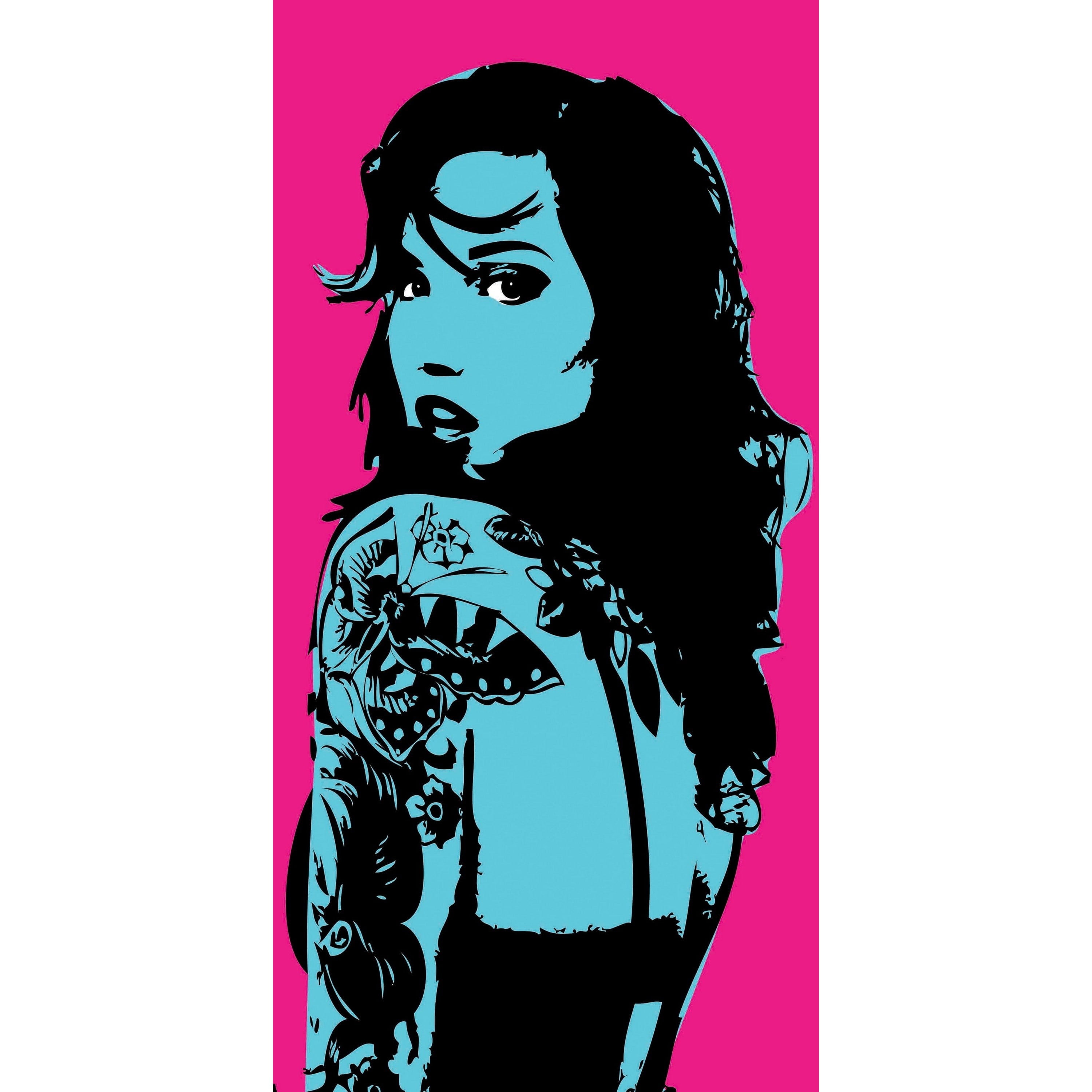 Marmont Hill Inc Marmont Hill - Girl 1 Print on Canvas