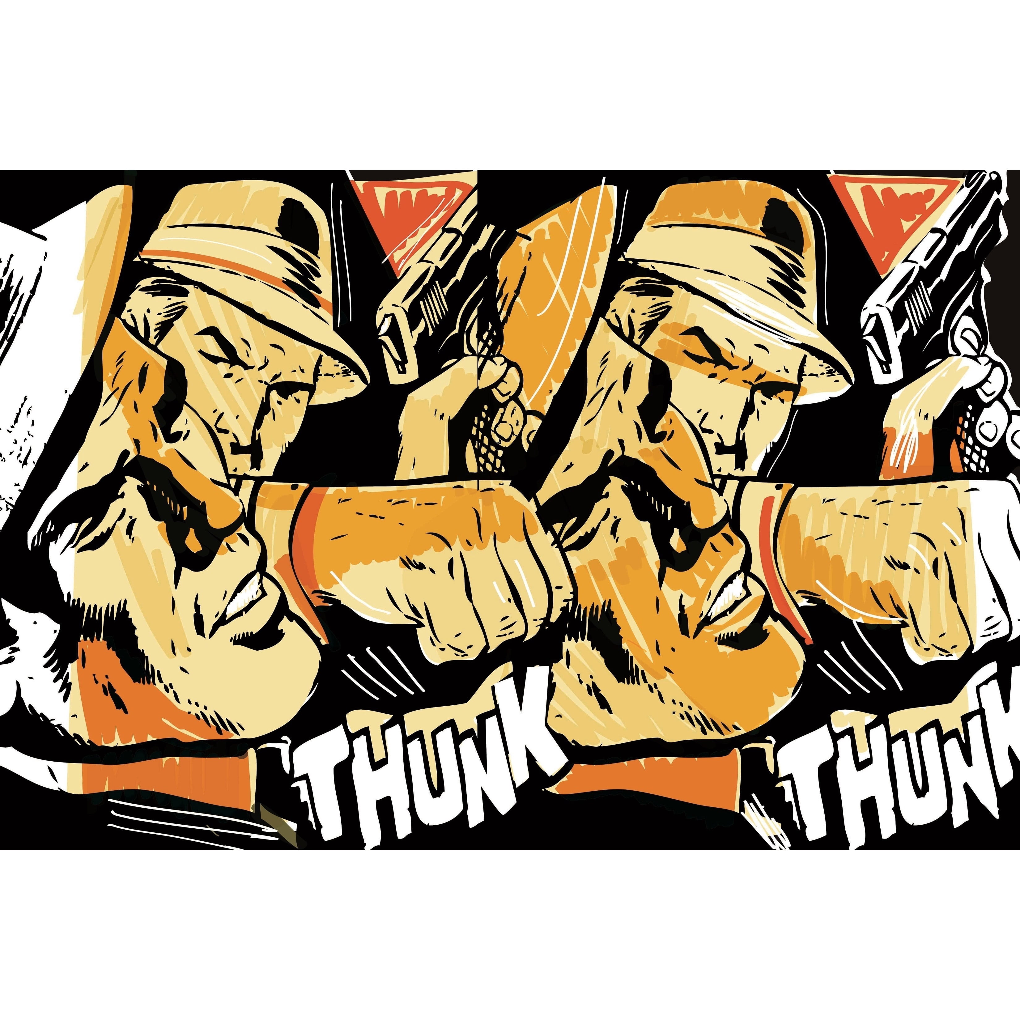 Marmont Hill "Thunk" Print on Canvas