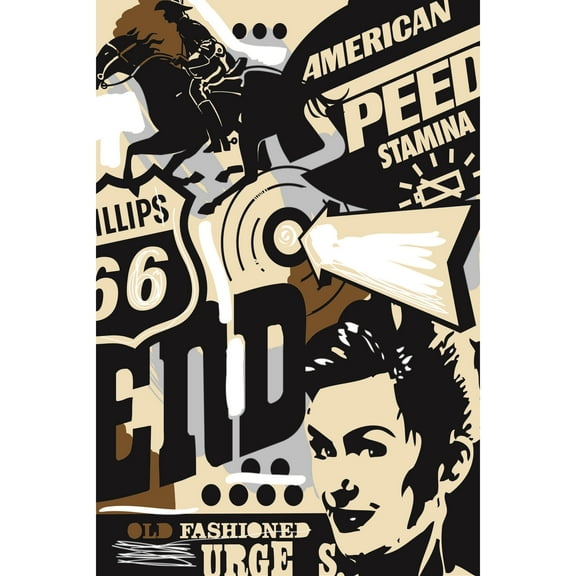 Marmont Hill Mh-Jrug-57-C-45 45" X 30" "Urges" Giclee Art Print On Stretched Canvas By