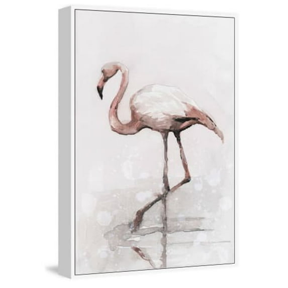 Marmont Hill Mh-Julbrd-128-Wff-60 60" X 40" "Flamingo Splash" Framed Giclee Painting On
