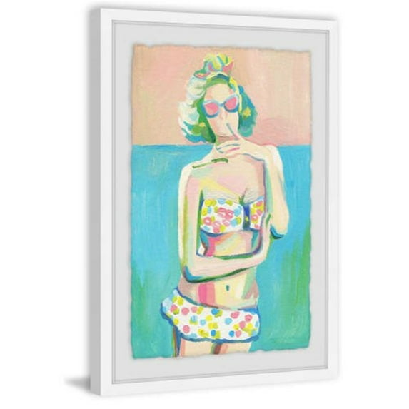 Marmont Hill Mh-Julcps-32-Wfpfl-18 18" X 12" "Coquette" Framed Giclee Painting On Paper