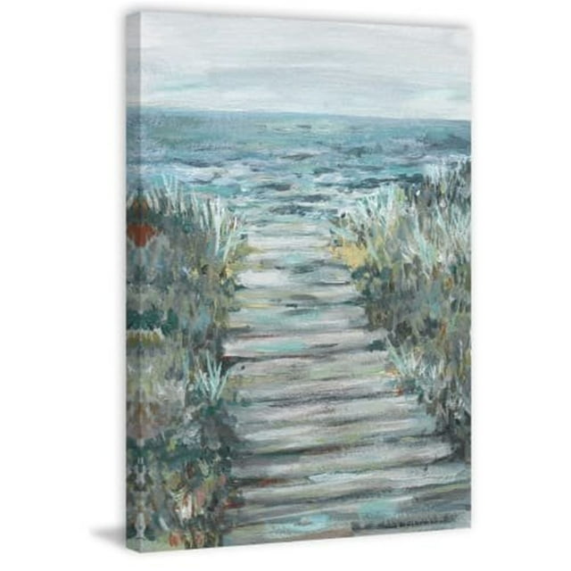 Marmont Hill Mh-Julcst-171-C-36 36" X 24" "Way To The Sea" Frameless Giclee Painting On