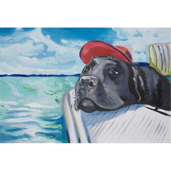 Sailing Lab Painting Print on Wrapped Canvas