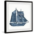 thumbnail image 1 of Marmont Hill Mh-Julncst-66-Bfpfl-32 32" X 32" "Blue Sailboat" Framed Giclee Painting On, 1 of 6