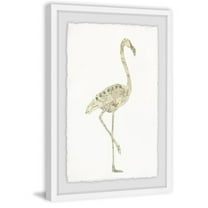 Marmont Hill Mh-Julncst-78-Wfpfl-45 45" X 30" "Brave Flamingo" Framed Giclee Painting On