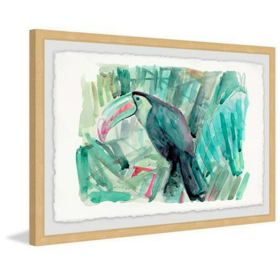 Marmont Hill Mh-Jultbi-03-Nfpfl-36 24" X 36" "Tropical Toucan" Framed Giclee Painting On