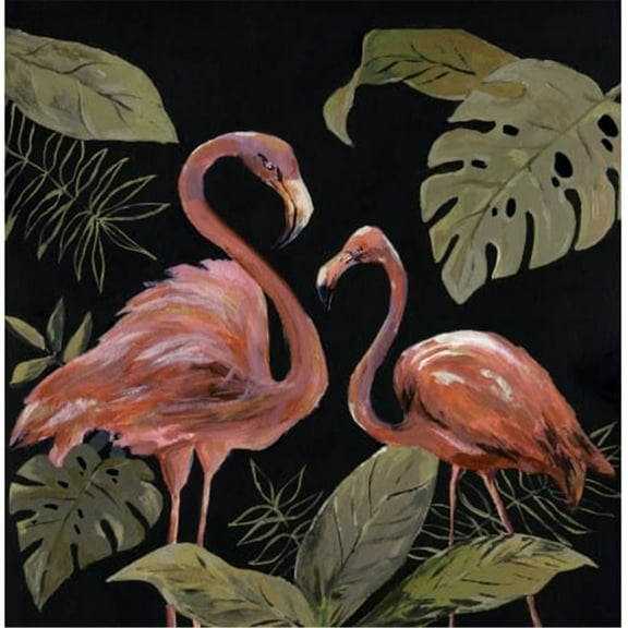 Marmont Hill Mh-Jultcn-27-C-32 32" X 32" "Flamingo Sweetheart Iii" Frameless Giclee
