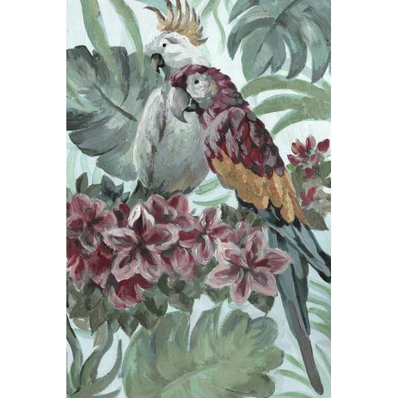 Marmont Hill Mh-Jultcn-52-C-24 24" X 16" "Parrot Couple" Frameless Giclee Painting On