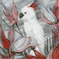 Marmont Hill Mh-Jultcn-54-C-32 32" X 32" "White Cockatoo Ii" Frameless Giclee Painting On