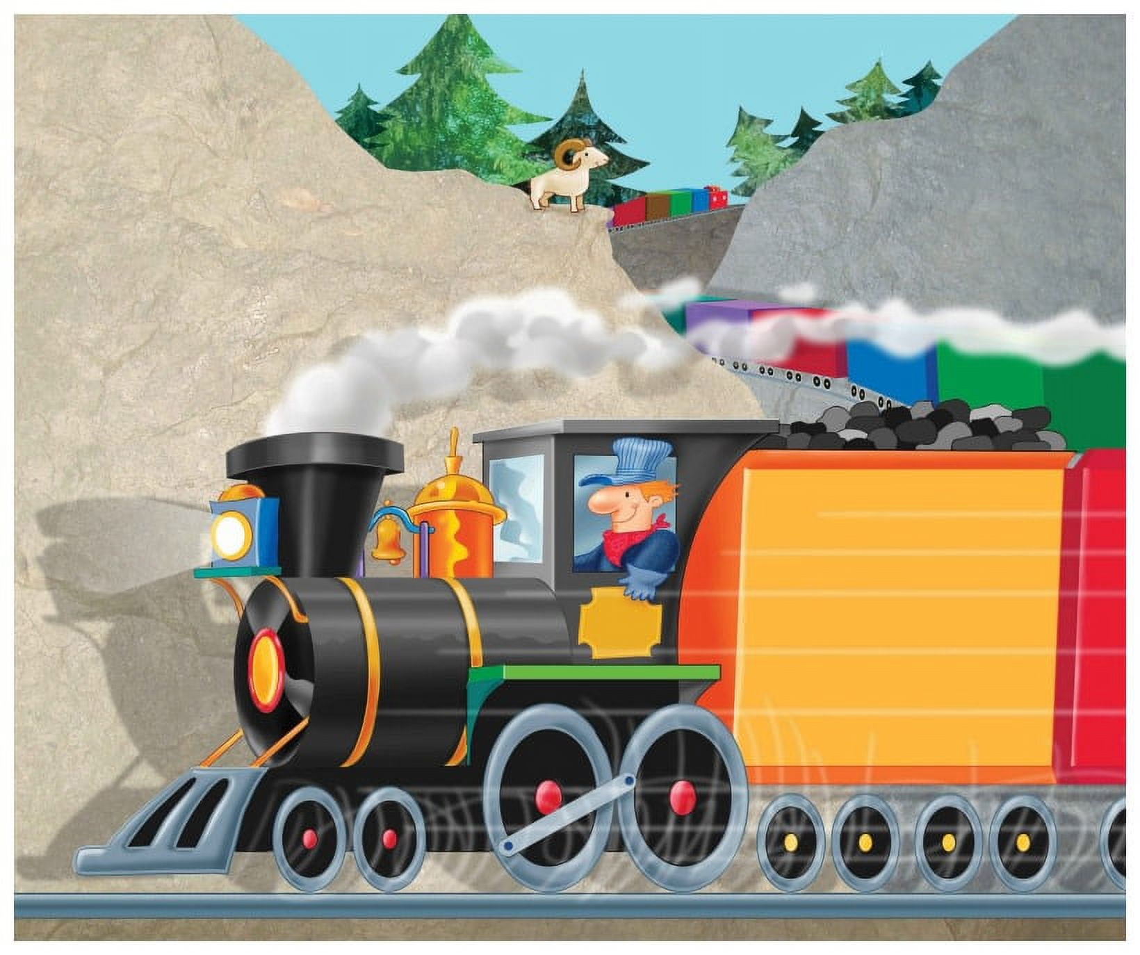 Marmont Hill "Mountain Train" by Curtis Painting Print on Canvas