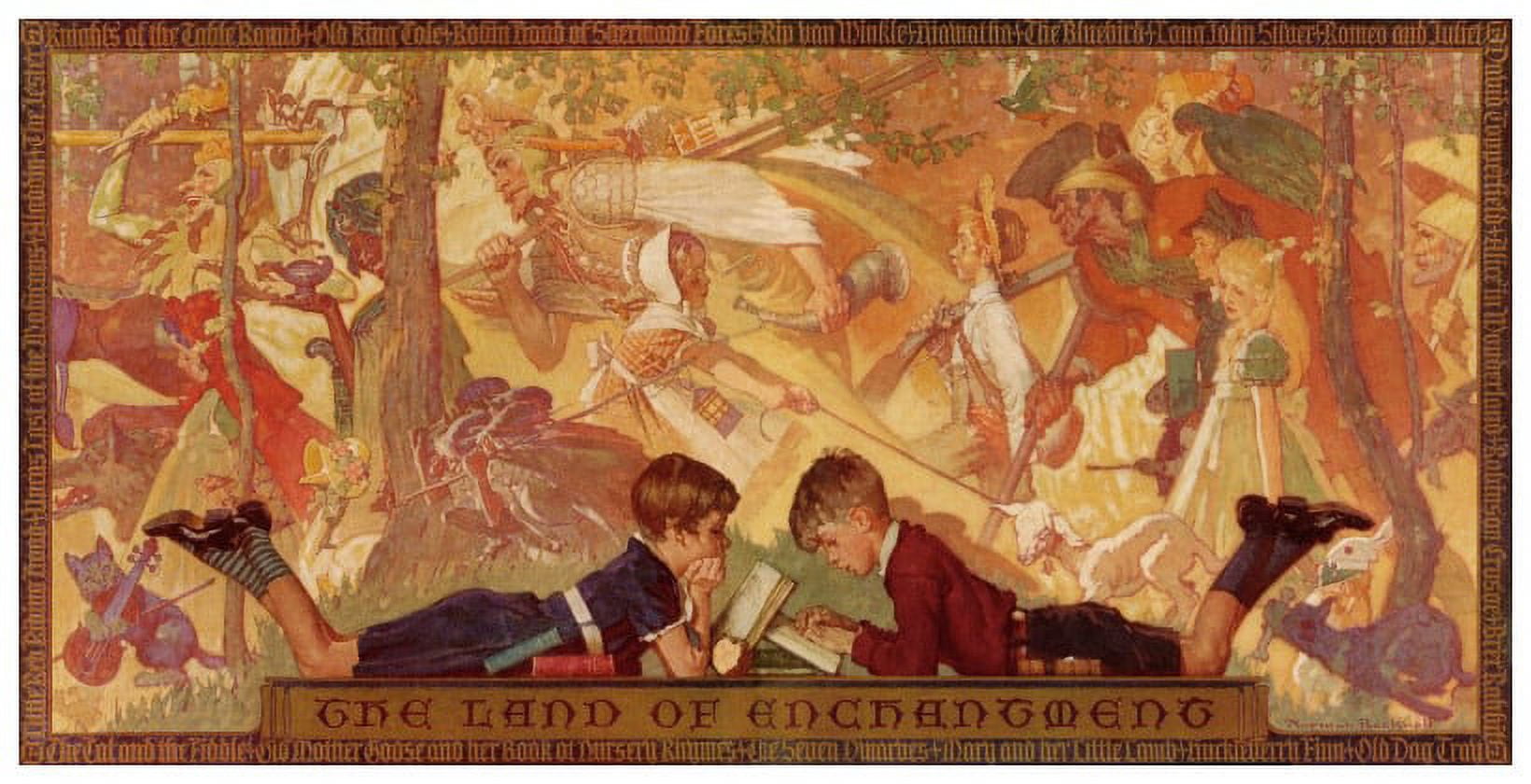 Marmont Hill Inc Marmont Hill 'The Land Of' by Curtis Painting Print on Canvas Small