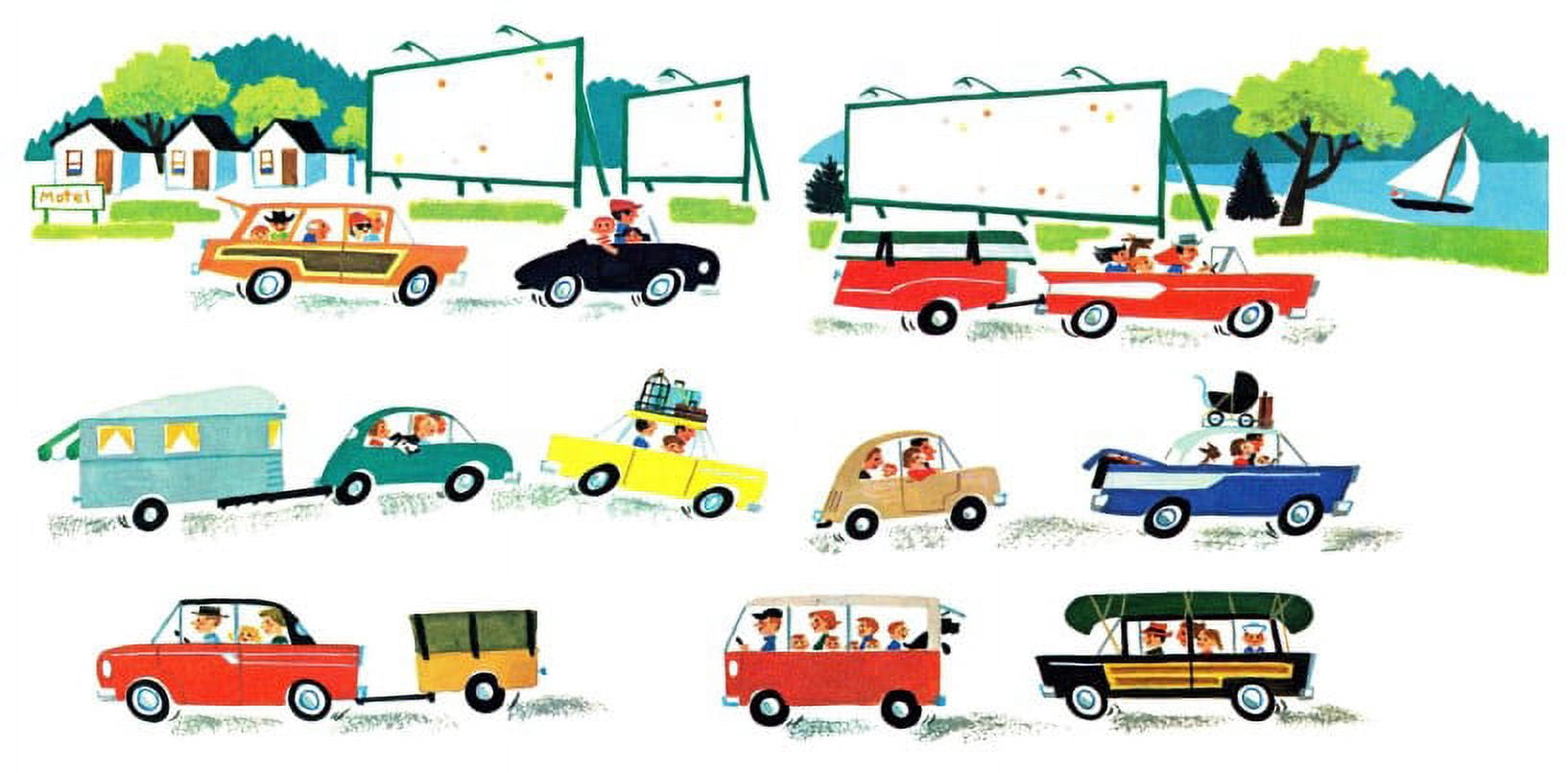 Marmont Hill Inc Marmont Hill 'Cars' by Curtis Painting Print on Canvas - Multi-color