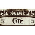 thumbnail image 1 of Marmont Hill Mh-Mwwjod-44090-C-45 22-1/2" X 45" "Paris Cite Metro" Giclee Art Print On, 1 of 7