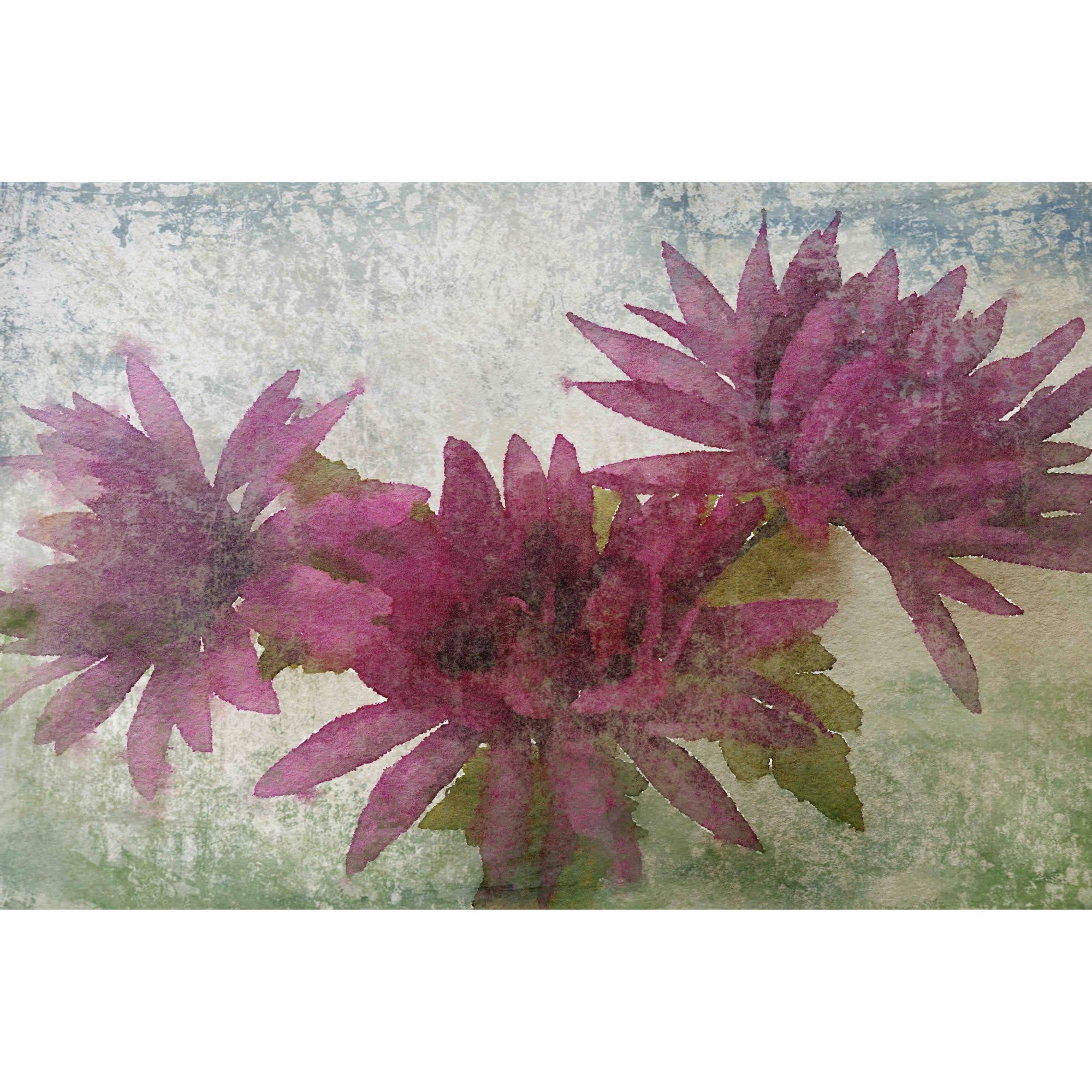 "Watercolor Garden 3" Painting Print on Wrapped Canvas